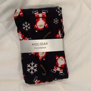 NWT Holiday Santa Pashmina